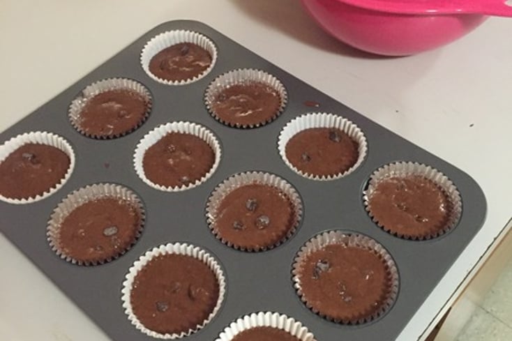 Chocolate With Chocolate Chip Cupcakes