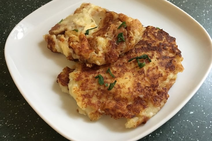 Cheese Stuffed Potato Pancakes