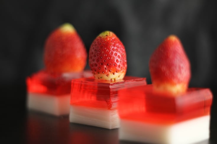 Gourmet Strawberry Jello Shots