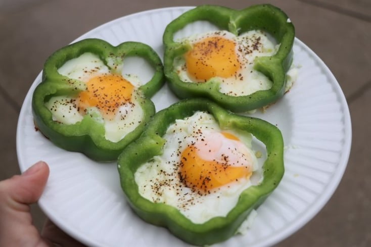 Green Pepper and Fried Eggs