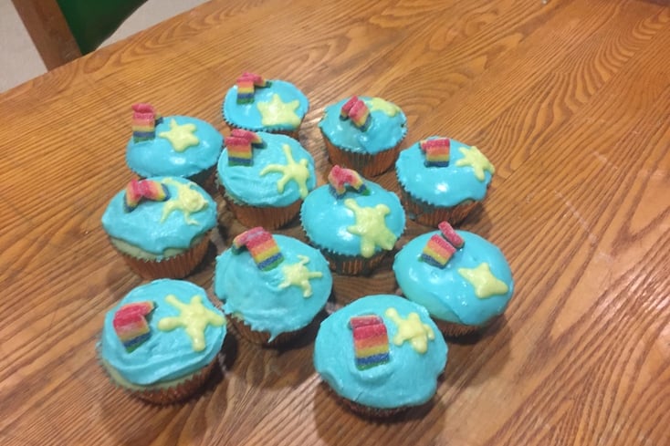 Rainbow Cupcakes