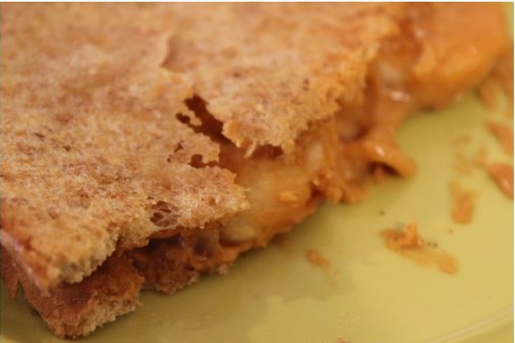 Grilled WOWBUTTER and Banana Sandwhich