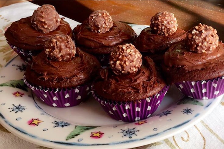 Ferrero Rocher Cupcakes