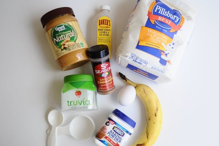 Peanut Butter Banana Mug Cake
