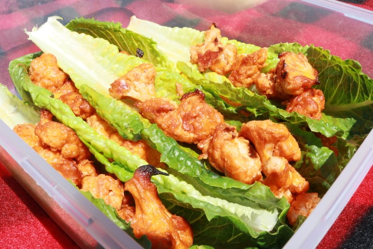 Cauliflower Buffalo Lettuce Wraps