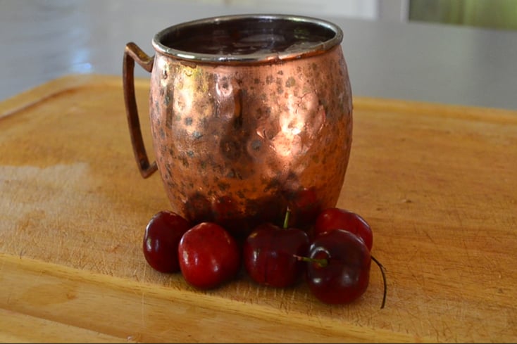 Crushed Cherries Moscow Mule