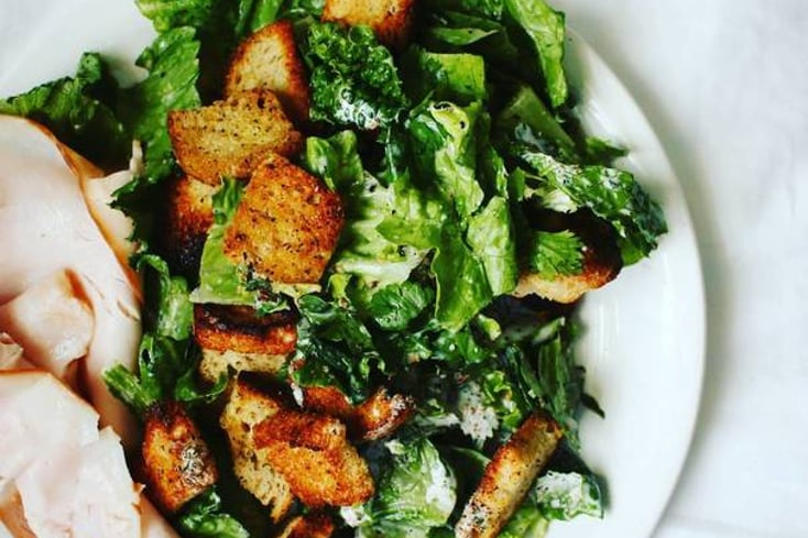You'll Never Buy Croutons From The Grocery Store Again. 3 Garlic Croutons with Parsley and Thyme