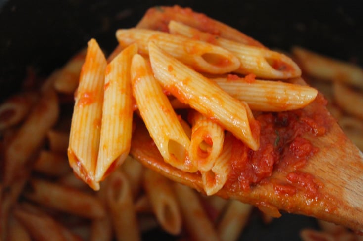 Classic Marinara Vegan Pasta Dish