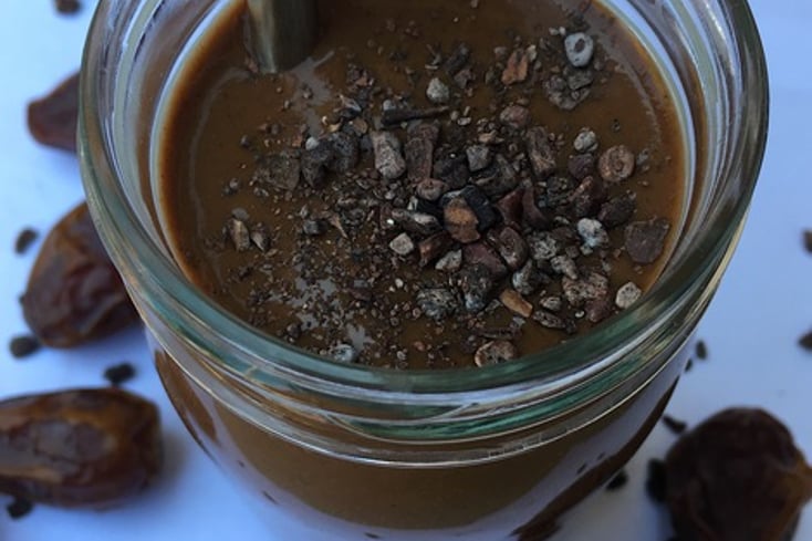 Vegan Salted Caramel Chocolate Milkshake
