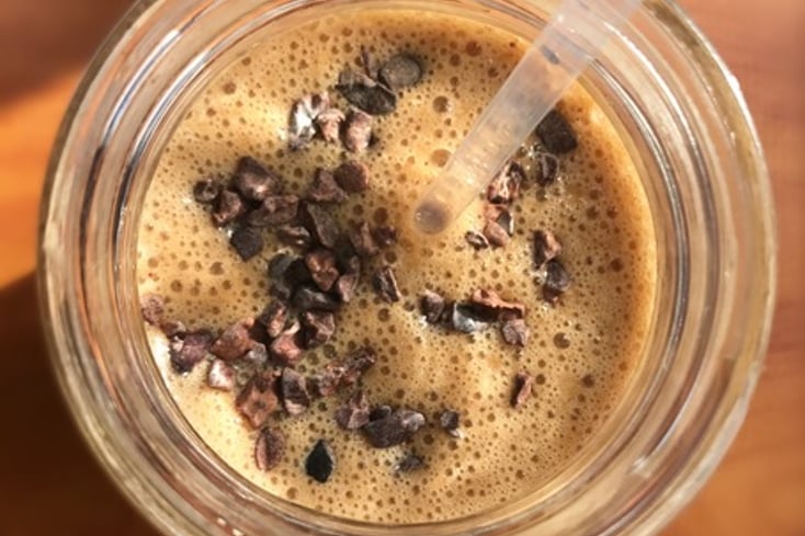 Vegan Chocolate Banana Latte