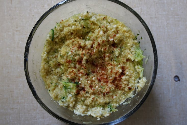 Cheezy Zucchini Quinoa Flakes   