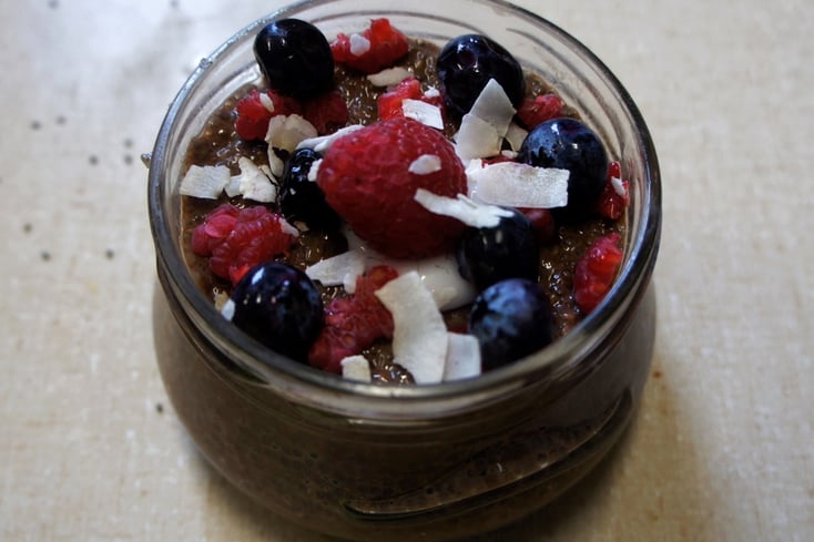 Cacao Chia pudding    