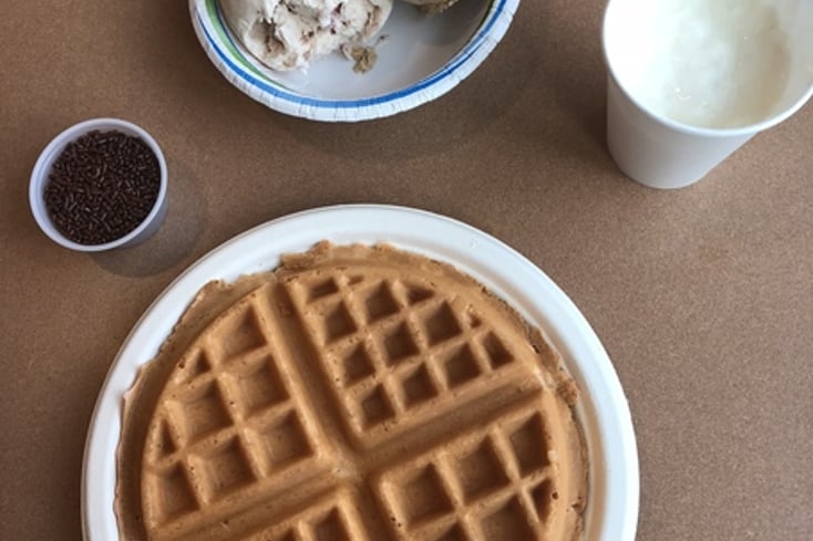 Ice Cream Waffle Tacos