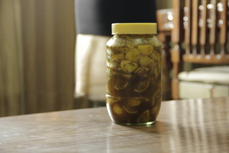 Homemade pickled Lemons