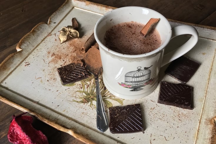 Boozy Vegan Hot Chocolate