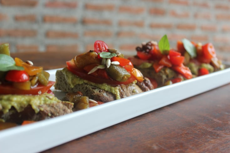 Bell Pepper Bruschetta