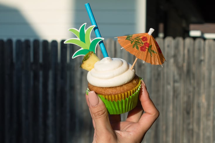 Vegan Pina Colada Cupcakes