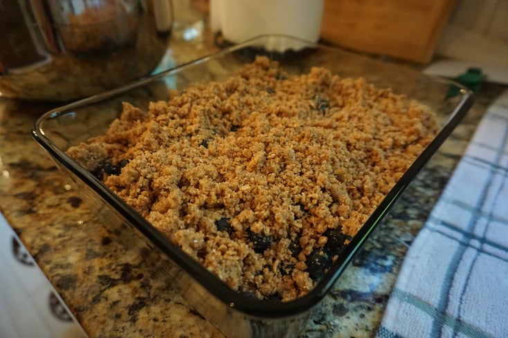 Brown Sugar Blueberry Cereal Crisp