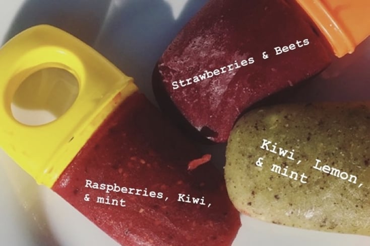 Beet & Strawberry Pops