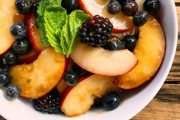 Berry and Peach Salad