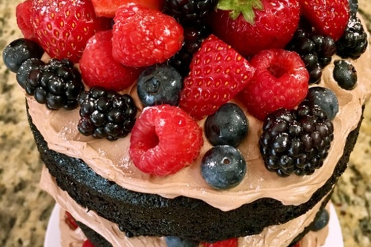 Berry Chocolate Layer Cake