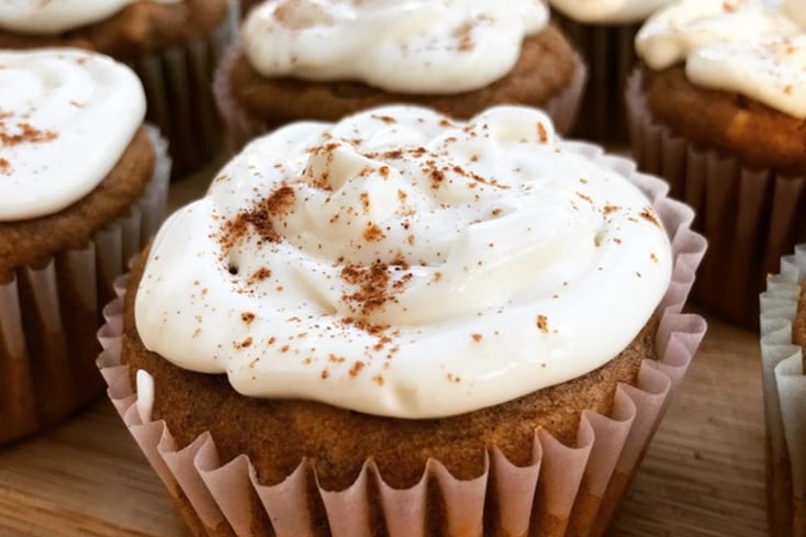 Nutty Pumpkin Spice Cupcakes