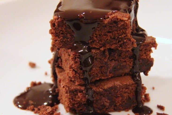 Double Chocolate Fudge Brownies 