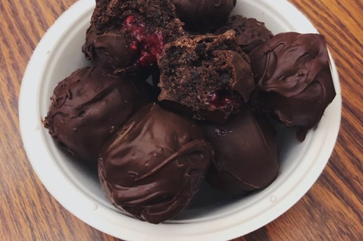 Bohemian Raspberry Nutella Truffles