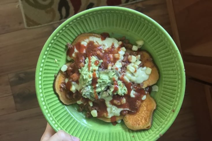 Loaded Vegan Sweet Potato Nachos 3 Loaded Vegan Sweet Potato Nachos
