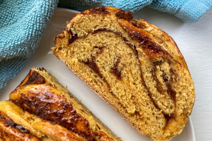 Vegan Pumpkin Spice Babka