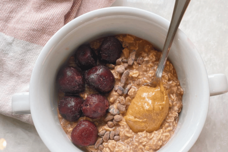 Chocolate Cherry Overnight Oats