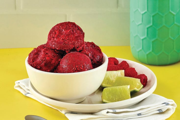 Raspberry Lime Sorbet