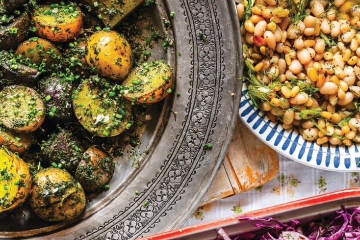 A Messy Herby Potato Salad