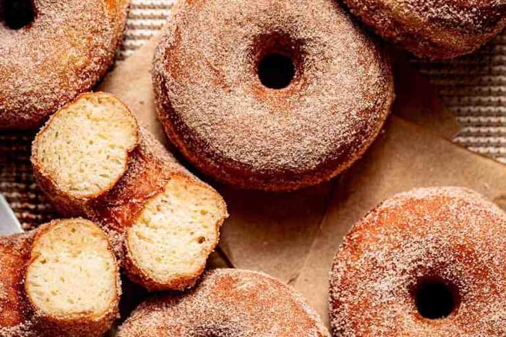 Cinnamon Sugar Brioche Donuts