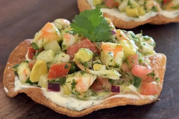 Too Hot To Cook? Make These Shrimp Ceviche Tostadas Instead 3 Shrimp Ceviche Tostadas