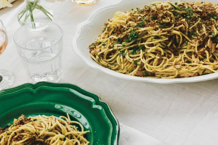 This Citrus Mackerel Spaghetti Will Make You Fall In Love With Tinned Fish 3 Citrus Mackerel Spaghetti with Pangrattato