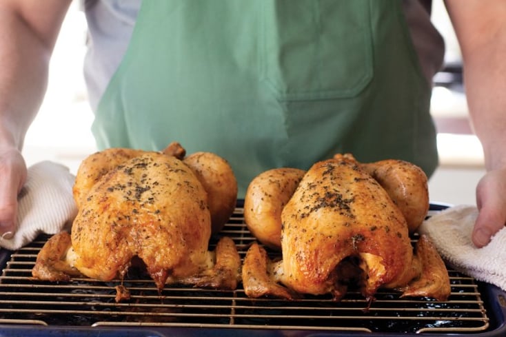 Rosemary Roasted Chicken with Pan Sauce