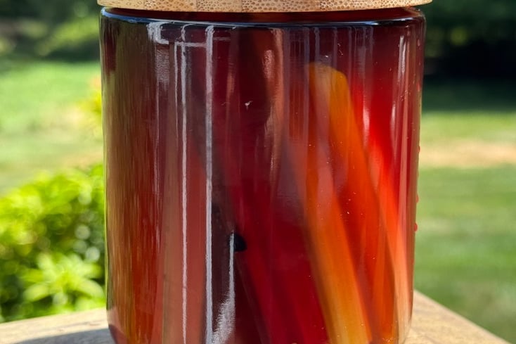 Pickled Chard Stems