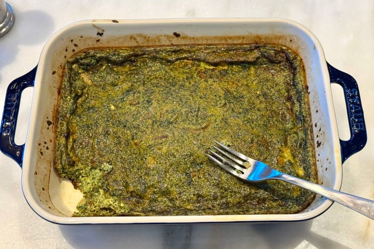 Swiss Chard Leaf Frittata