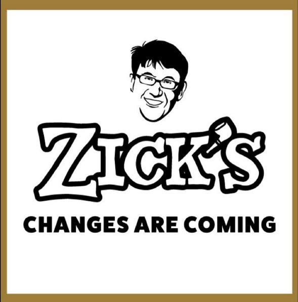 New and Improved Zick's Menu