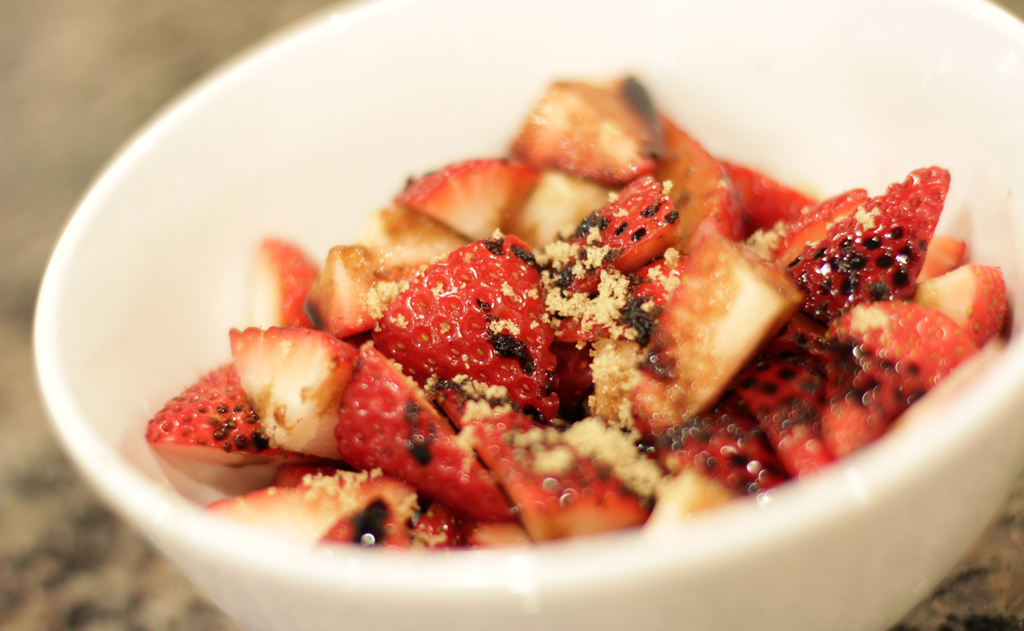 Strawberries with Balsamic: Two Ways