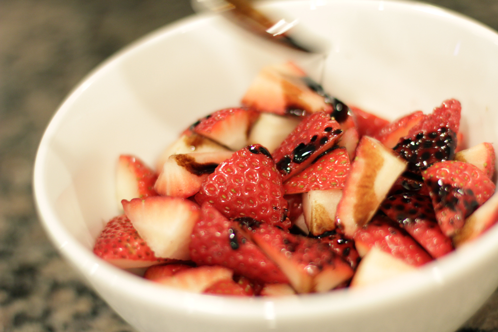 Strawberries with Balsamic: Two Ways
