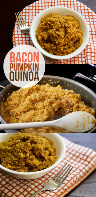 bacon pumpkin quinoa
