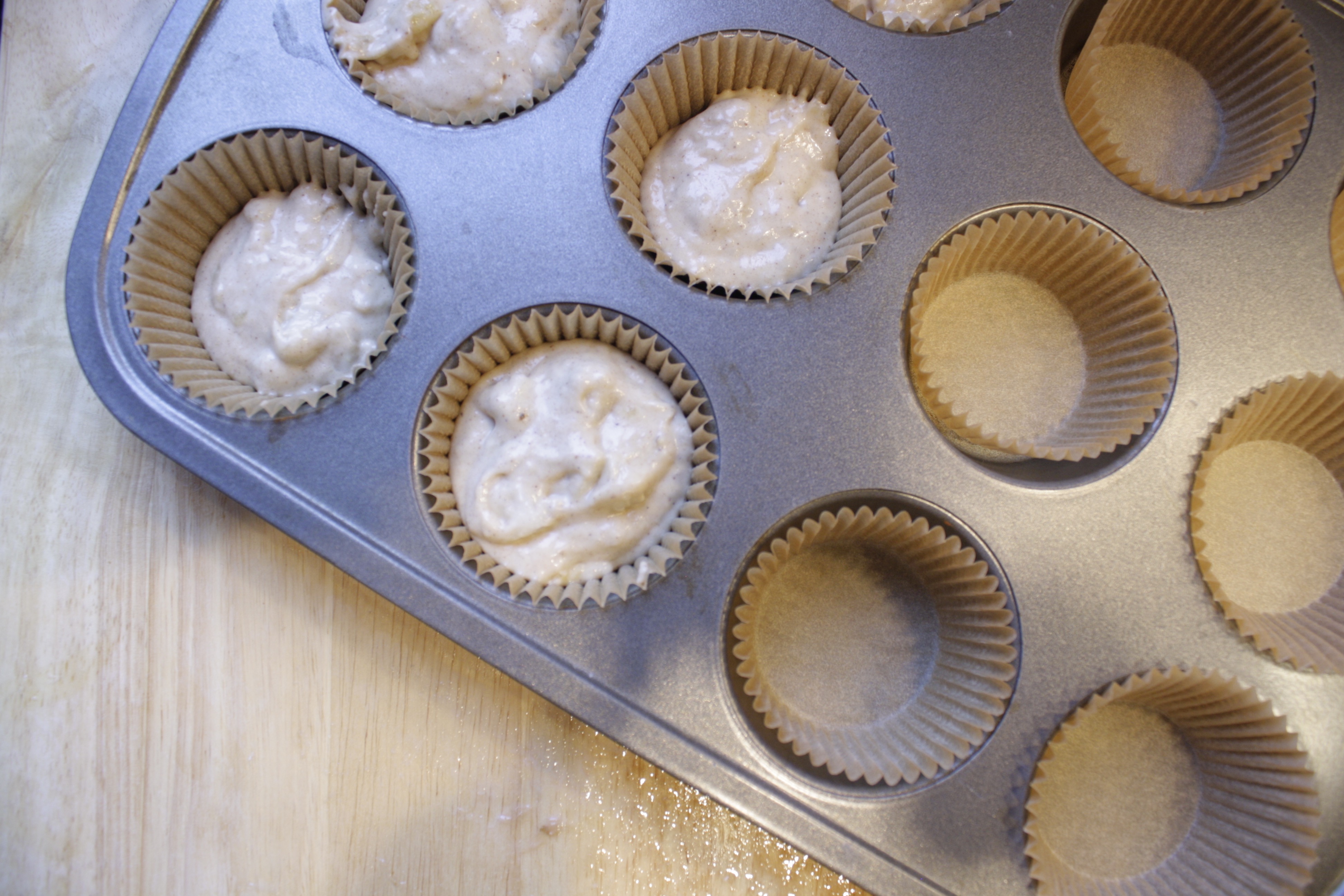 How to Make Spiced Banana Pear Muffins