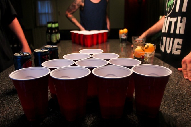 12pc Beer Pong Drinking Game Alcohol American Mini Gift Beerpong Frat Party 
