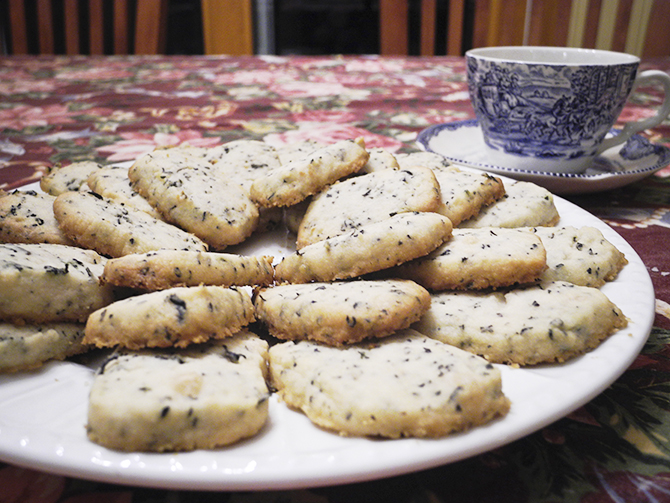 earl grey shortbread cookies
